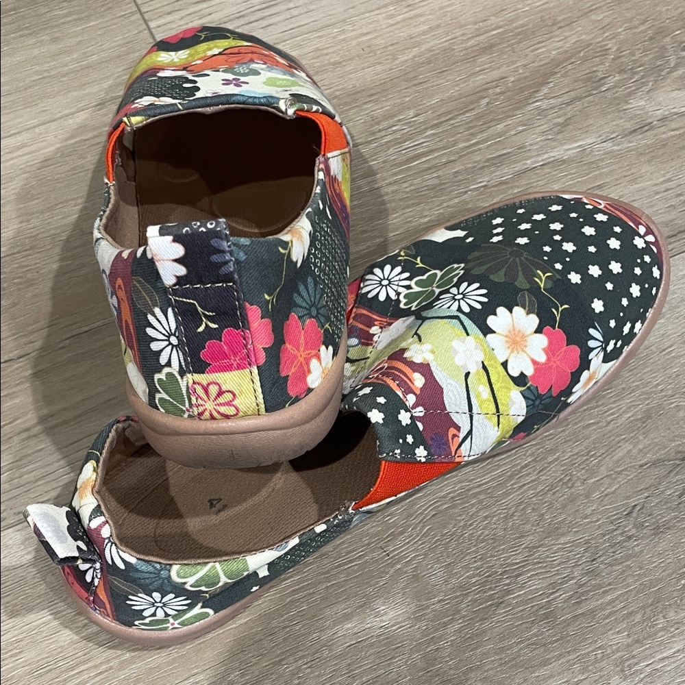 Floral Slip-On Shoes